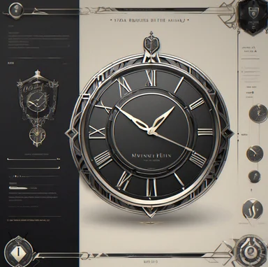 Velvetmirror logo — a mirrored shape that captures the whloe time-loop mystery vibe