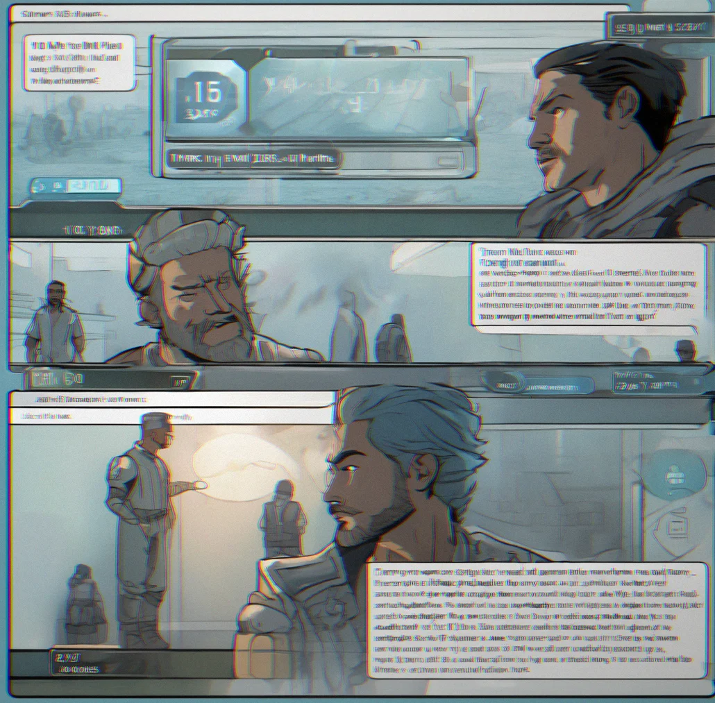 A timer interface displaying 10:00 ticking down, with an NPC mid-conversation in the background