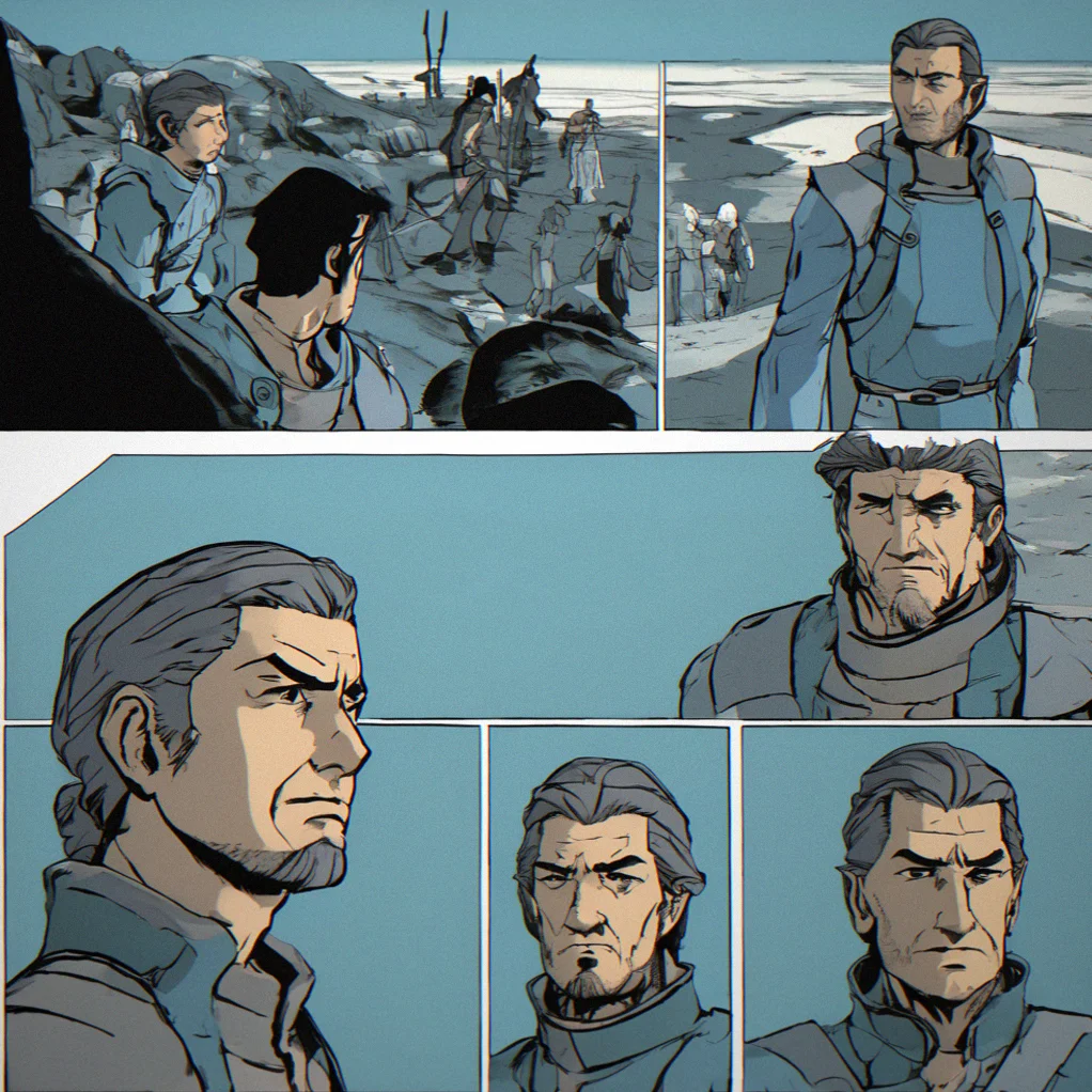 The same ten-minute environment from four different loops, showing subtle changes in NPC positions, new dialogue options and details only visible if you know where to look