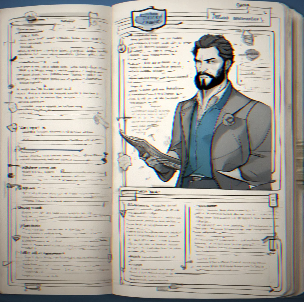 A player's notebook full of character names written in, timeline stuff, arrows connecting clues, and notes in the margins like 'Wait, this contradicts loop 12'